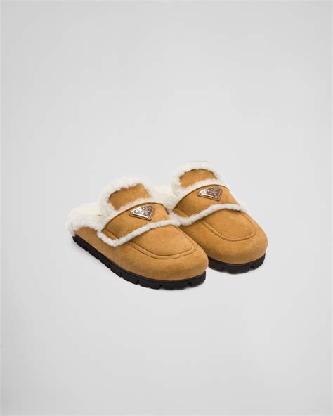 prada shearling slippers dupe|prada loafers for sale.